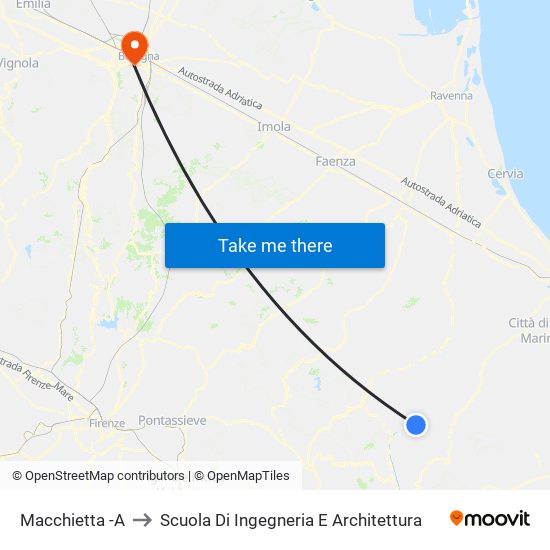 Macchietta -A to Scuola Di Ingegneria E Architettura map