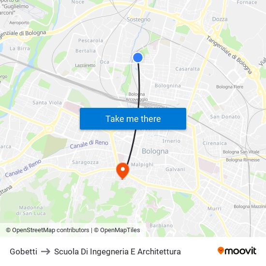 Gobetti to Scuola Di Ingegneria E Architettura map