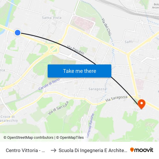 Centro Vittoria - Mast to Scuola Di Ingegneria E Architettura map