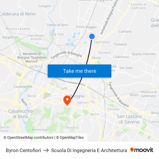 Byron Centofiori to Scuola Di Ingegneria E Architettura map