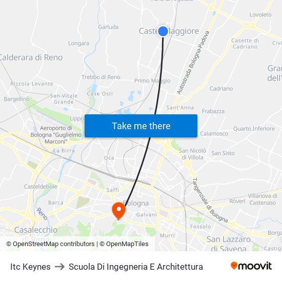 Itc Keynes to Scuola Di Ingegneria E Architettura map