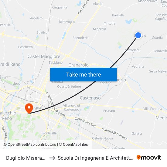 Dugliolo Miserabili to Scuola Di Ingegneria E Architettura map