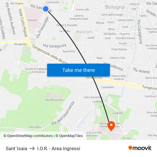 Sant`Isaia to I.O.R. - Area Ingressi map
