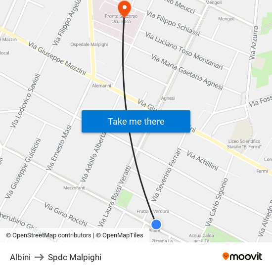 Albini to Spdc Malpighi map