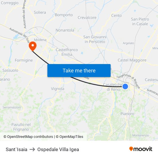 Sant`Isaia to Ospedale Villa Igea map