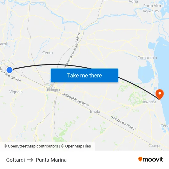 Gottardi to Marina Point map