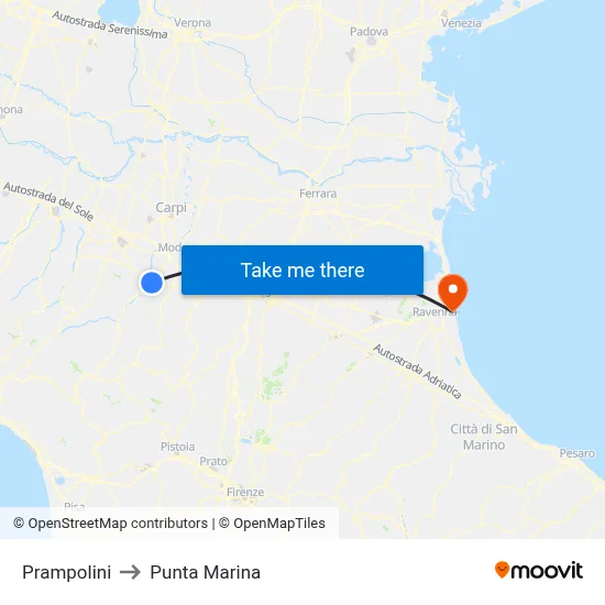 Prampolini to Marina Point map