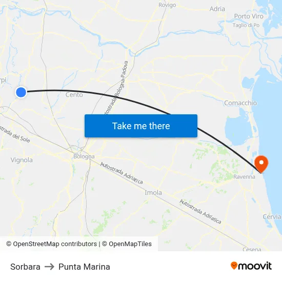 Sorbara to Marina Point map