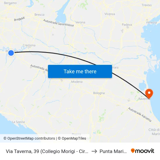 39 Taverna Street (Morigi College - Circus) to Marina Point map