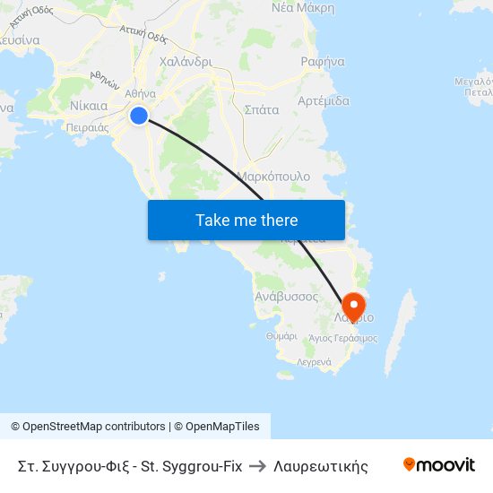 Στ. Συγγρου-Φιξ - St. Syggrou-Fix to Λαυρεωτικής map