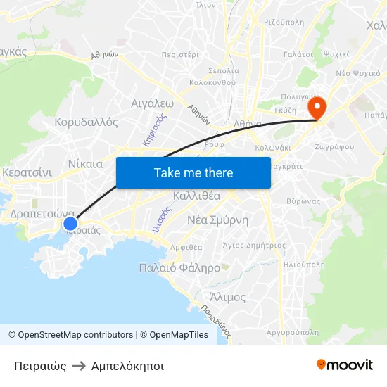 Πειραιώς to Αμπελόκηποι map