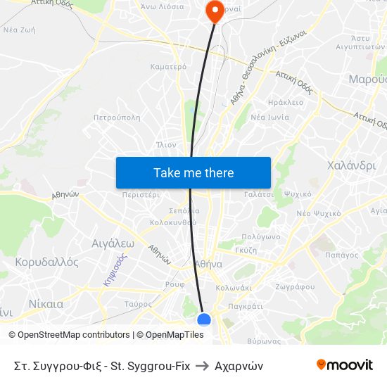 Στ. Συγγρου-Φιξ - St. Syggrou-Fix to Αχαρνών map