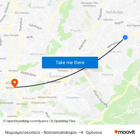 Νομισματοκοπείο - Nomismatokopio to Ομόνοια map