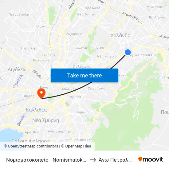 Νομισματοκοπείο - Nomismatokopio to Άνω Πετράλωνα map