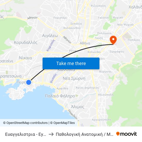 Ευαγγελιστρια - Eyaggelistria to Παθολογική Ανατομική / Μικροβιολογία map