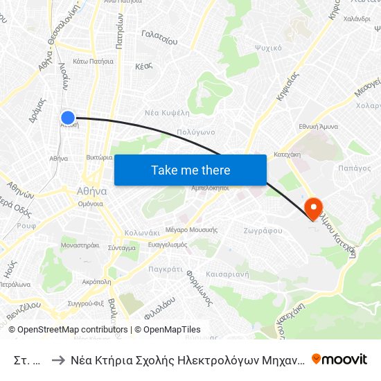 Στ. Αττικη to Νέα Κτήρια Σχολής Ηλεκτρολόγων Μηχανικών & Μηχανικών Υπολογιστών map