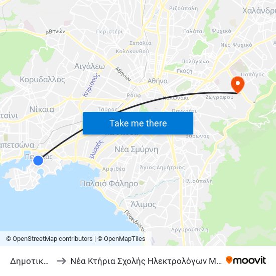 Δημοτικο - Dhmotiko to Νέα Κτήρια Σχολής Ηλεκτρολόγων Μηχανικών & Μηχανικών Υπολογιστών map