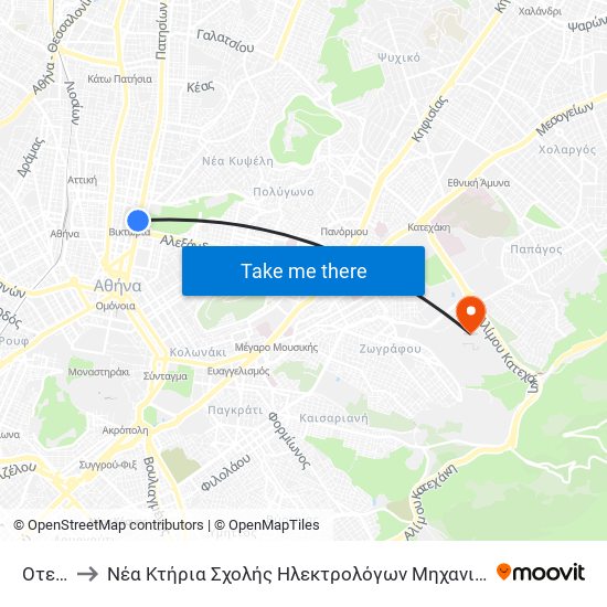 Οτε - Ote to Νέα Κτήρια Σχολής Ηλεκτρολόγων Μηχανικών & Μηχανικών Υπολογιστών map