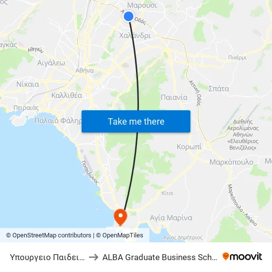 Ministry of Education to ALBA Graduate Business School map