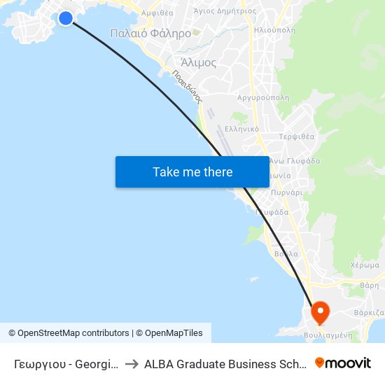 Γεωργιου - Georgioy to ALBA Graduate Business School map