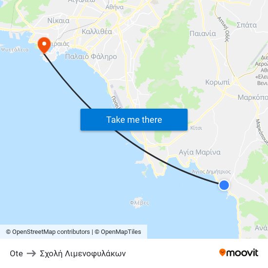 Ote to Σχολή Λιμενοφυλάκων map