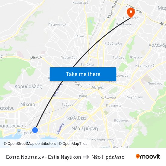 Εστια Ναυτικων - Estia Naytikon to Νέο Ηράκλειο map