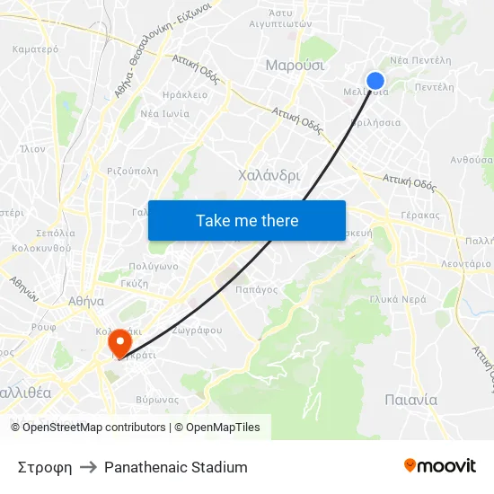 Turn to Panathenaic Stadium map