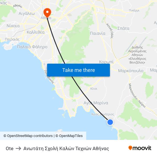 Ote to Ανωτάτη Σχολή Καλών Τεχνών Αθήνας map