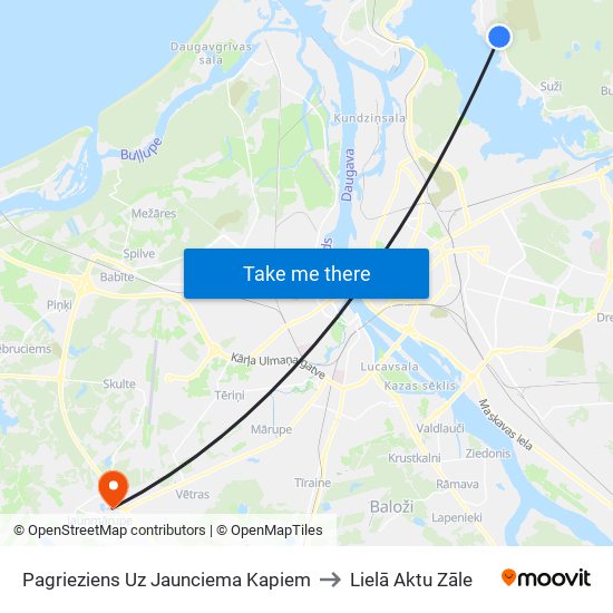 Pagrieziens Uz Jaunciema Kapiem to Lielā Aktu Zāle map