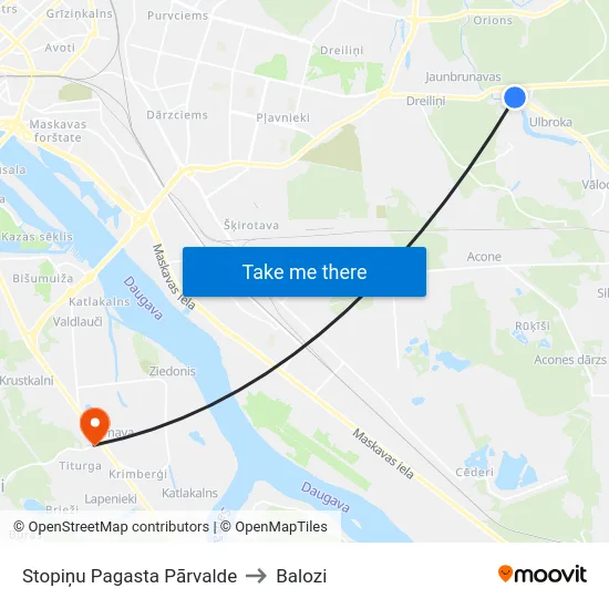 Stopiņu Pagasta Pārvalde to Balozi map