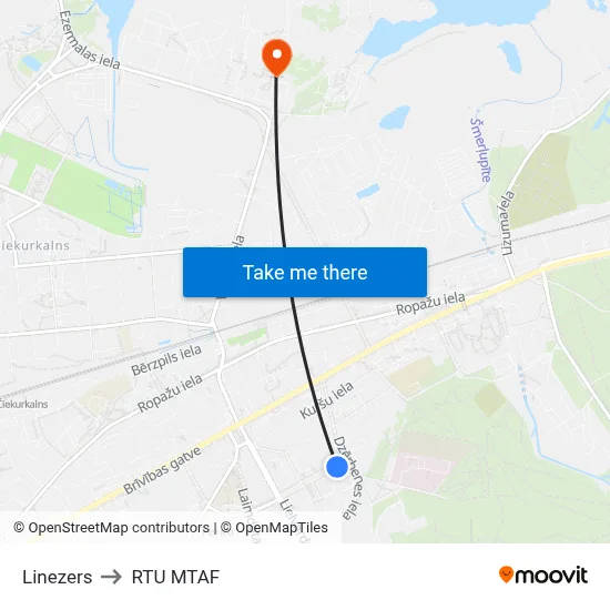 Linezers to RTU MTAF map