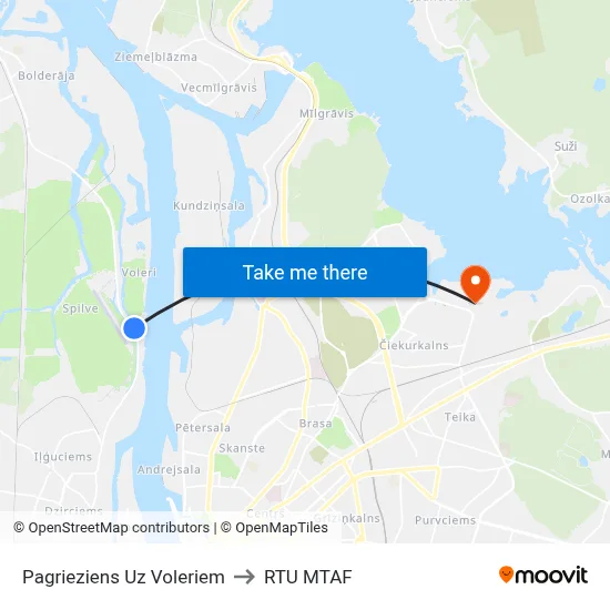 Pagrieziens Uz Voleriem to RTU MTAF map