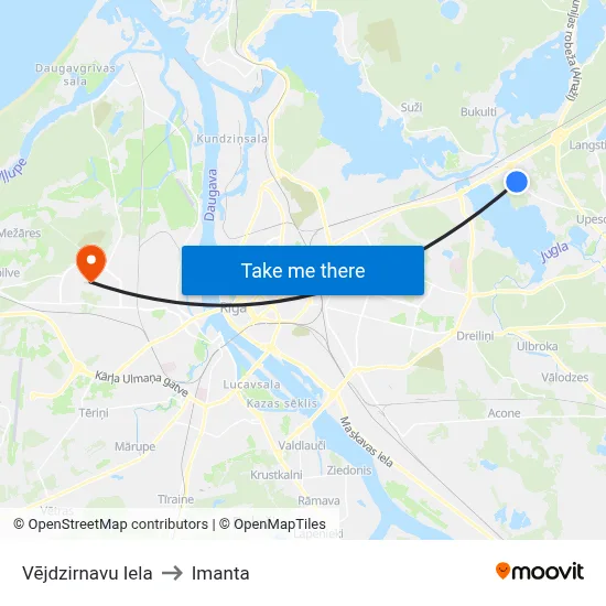 Vējdzirnavu Iela to Imanta map
