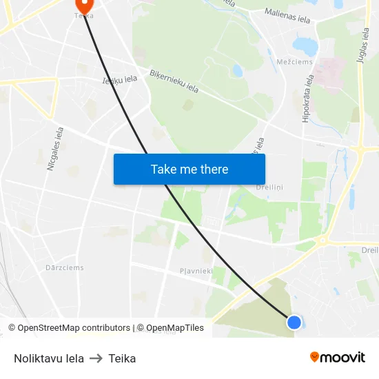 Noliktavu Iela to Teika map