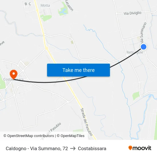 Caldogno - Via Summano, 72 to Costabissara map