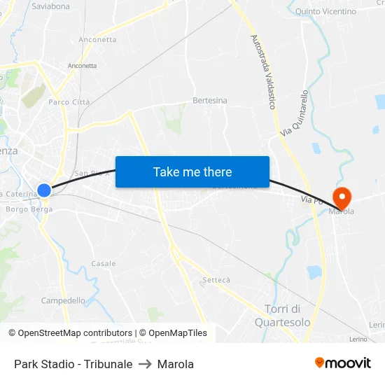 Stadium Park - Courthouse to Marola map
