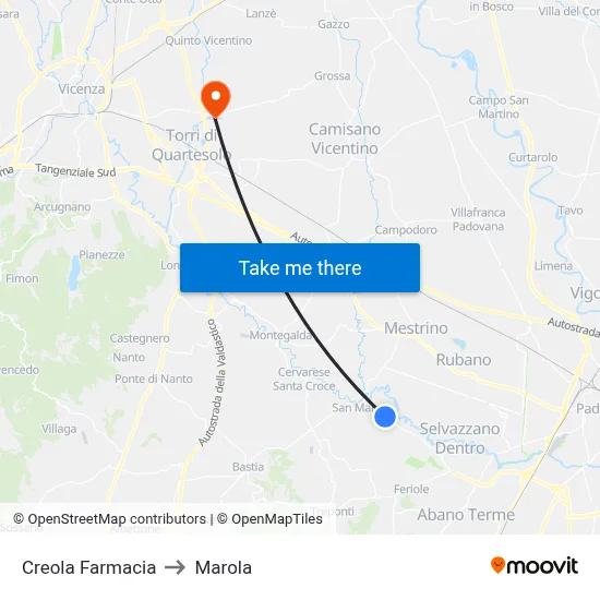 Creola Pharmacy to Marola map