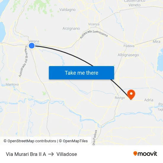 Murari Bra Street II A to Villadose map