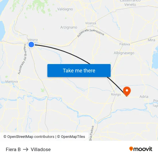 Fair B to Villadose map