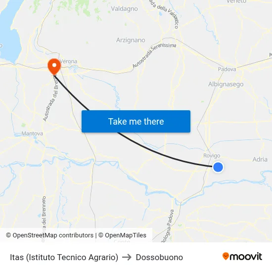 Itas (Istituto Tecnico Agrario) to Dossobuono map