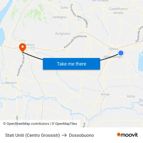 Stati Uniti (Centro Grossisti) to Dossobuono map