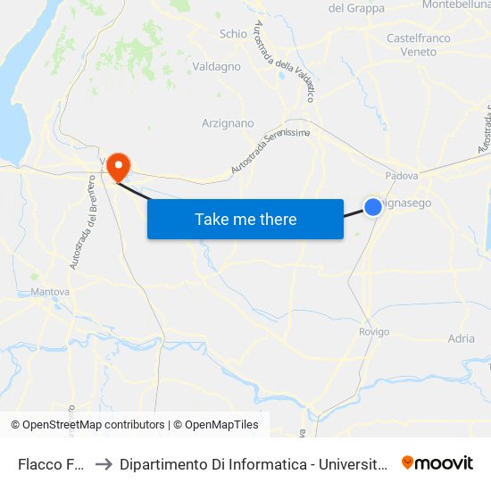 Flacco Fr. 19 to Dipartimento Di Informatica - Università Di Verona map