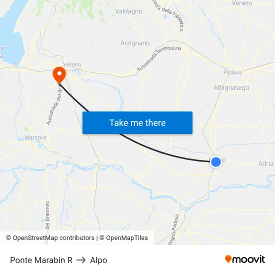 Marabin Bridge Return to Alpo map