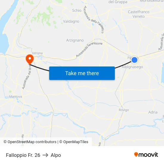 Falloppio Fr. 26 to Alpo map