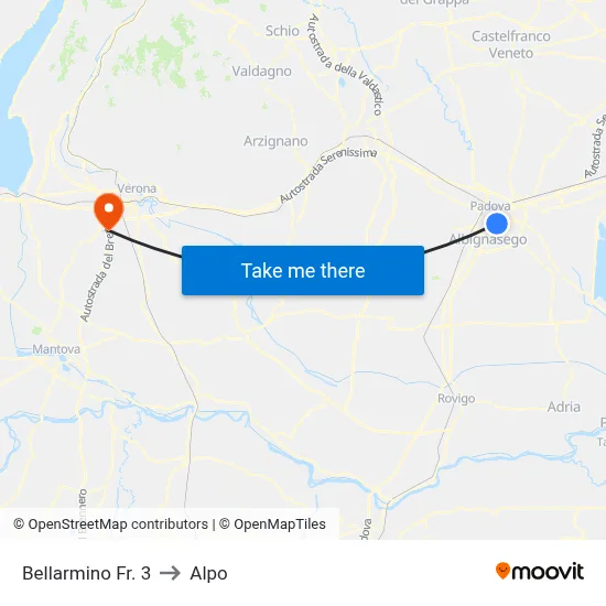 Bellarmino Fr. 3 to Alpo map
