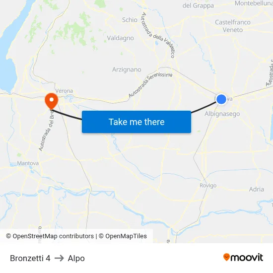 Bronzetti 4 to Alpo map