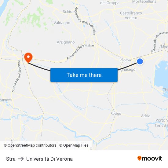Stra to Università Di Verona map