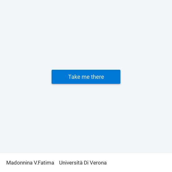 Madonnina V.Fatima to Università Di Verona map