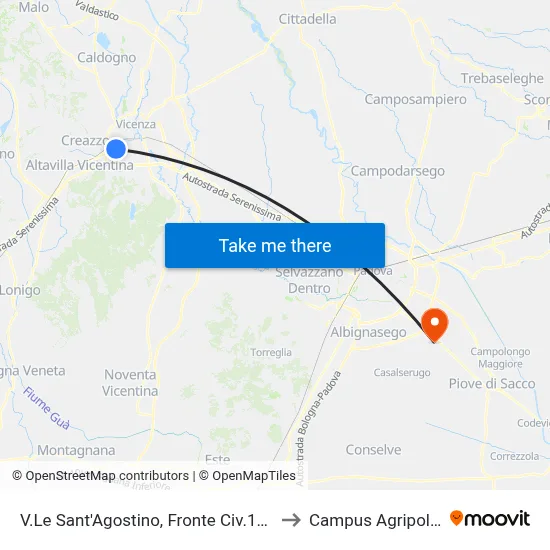 St. Augustine Boulevard, Opposite 179 to Agripolis Campus map