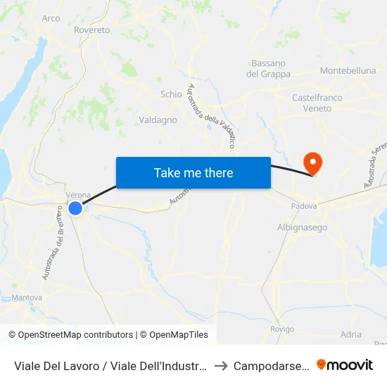 Labor Avenue / Industry Avenue A to Campodarsego map
